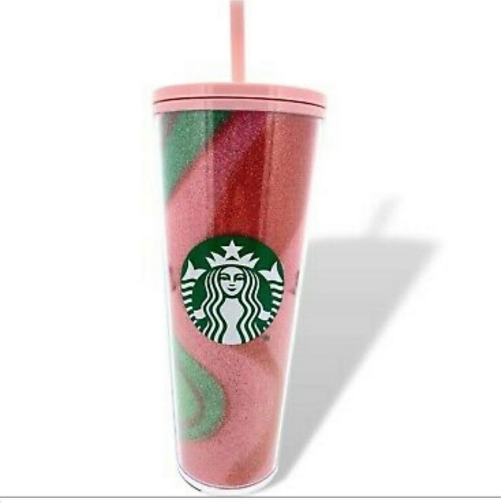 starbucks holiday glitter tumbler
